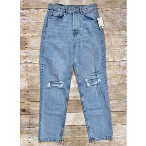 NWT H&M Divided High Waist 90’s Straight Jeans